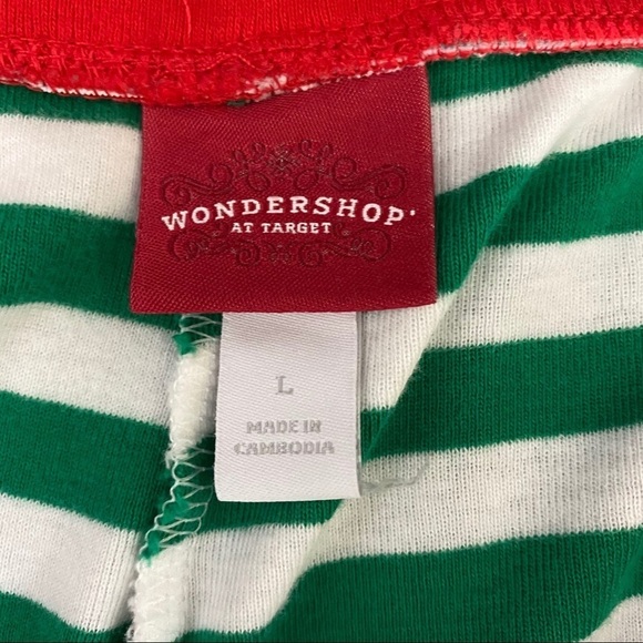 ARB Blanks Pajama Set Red Striped Green Size L - Picture 6 of 8